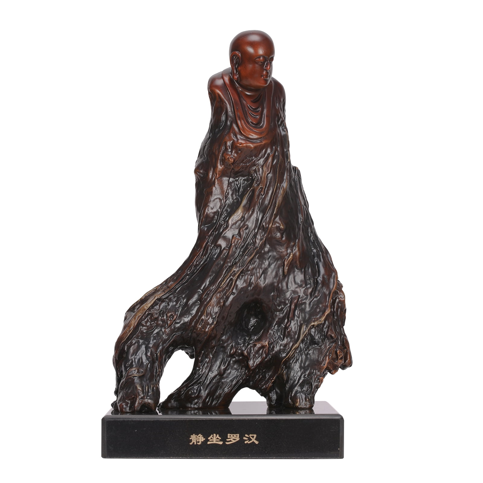 Eighteen Disciples of the Buddha Sculpture Buddhist Art Root Carving Brass Statue Buddha Hall