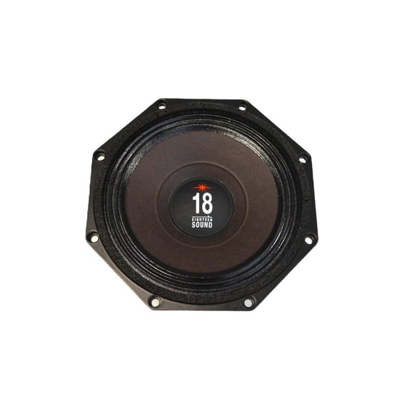 18 Sound 8MB720-8 8 inch Woofer Midbass Driver High Power Octragon Shape 250 Wrms 500 Watt Peak 8 Ohm Weather Protected Cone 2" Voice Coil