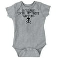 thumbnail image 1 of Eighteen Years First Tattoo Rebel Romper Boys or Girls Infant Baby Brisco Brands 12M, 1 of 7