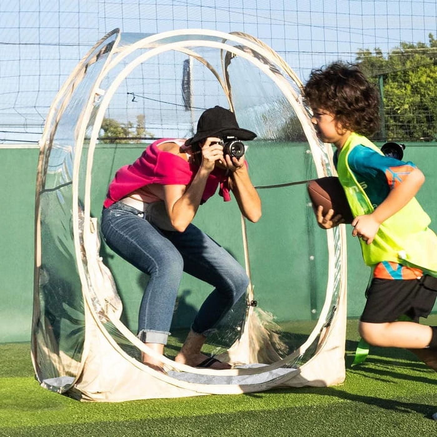 Alvantor Sports Tent Weather Proof Pod Bubble Tent Outdoor Instant Pop Up Shelter Clear Large Specious 1 Person Lightweight Portable 40"x40"x62"H