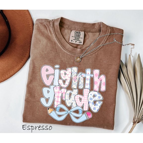 Eighth Grade Teacher Team Blue Roses T-Shirt All Size S-3XL