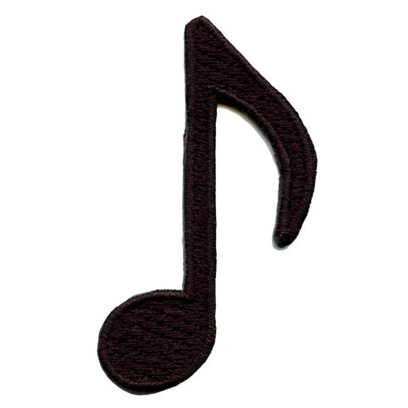 Eighth Music Note Embroidered Iron On Patch