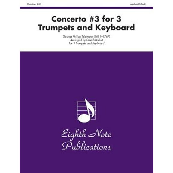 Pre-Owned Eighth Note Publications: Concerto #3 for 3 Trumpets and Keyboard: Score & Parts (Paperback)