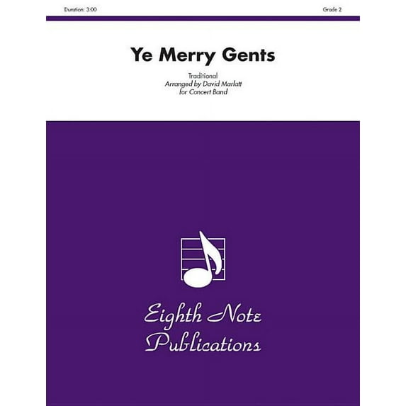 Eighth Note Publications: Ye Merry Gents: Conductor Score & Parts (Paperback)