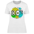 thumbnail image 1 of Eighties Design T-Shirt Women -Image by Shutterstock, Female Large, 1 of 4