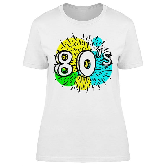 Eighties Design T-Shirt Women -Image by Shutterstock, Female Large