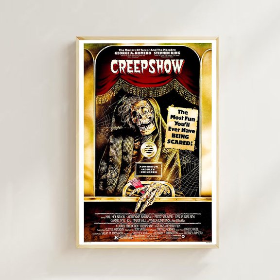 Eighties Horror Anthology Comic Book Layout Creepy Creature Crate Wall Art, Unframed Poster