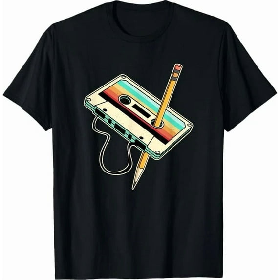 Eighties Nineties Retro Party Costume Nostalgia Cassette Tee Cool Unisex T-Shirt up to Size 5XL