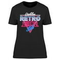 thumbnail image 1 of Eighties Retro Neon Style  T-Shirt Women -Image by Shutterstock, Female x-Large, 1 of 2