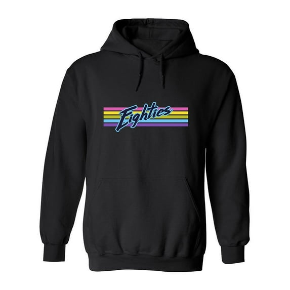 Eighties Style Hoodie Men -Image by Shutterstock, Male Large