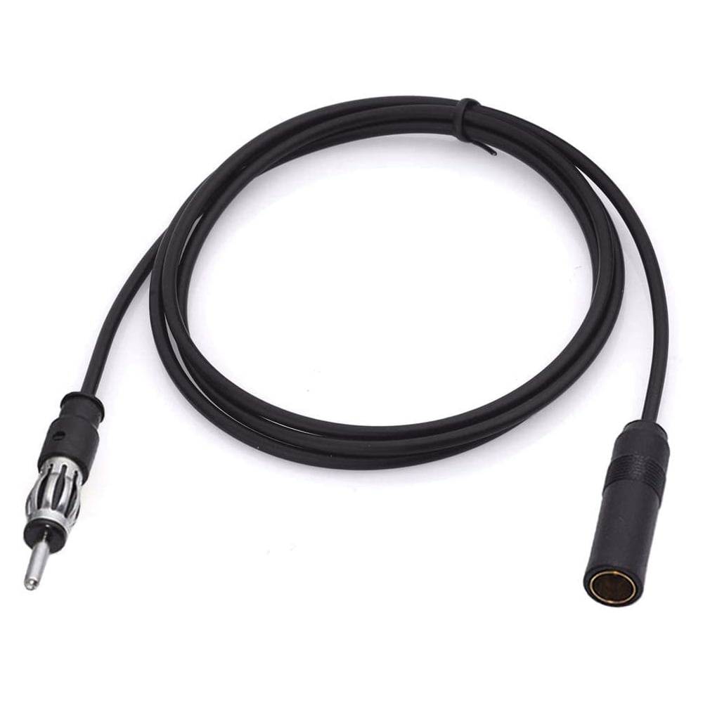 Eightwood 3ft Car FM AM Radio Antenna Extension Cable with DIN Plug