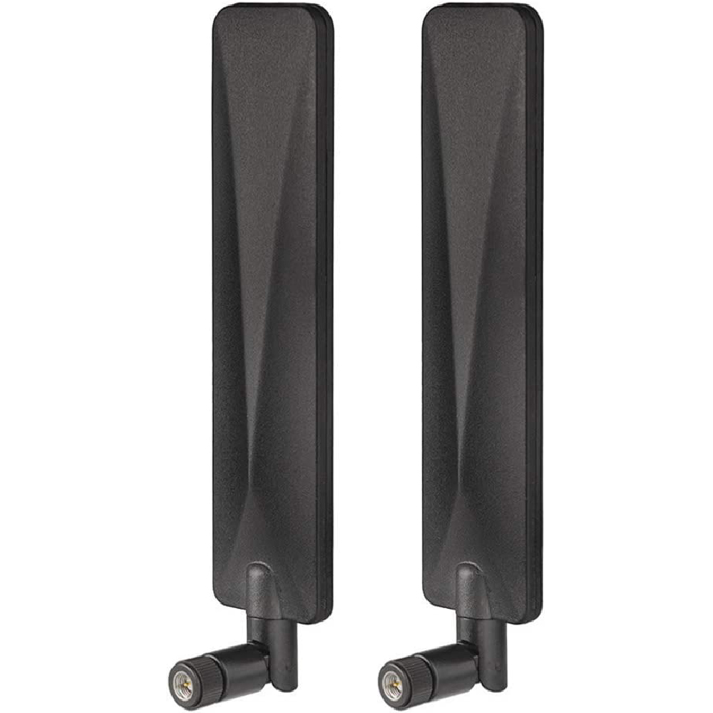 Eightwood 4G LTE Antenna 9dBi SMA Male Cellular Compatible with Wireless CPE Router Hotspot Cellular Gateway Industrial IoT Router Trail Camera Game Camera Outdoor Security Camera (2-Pack)