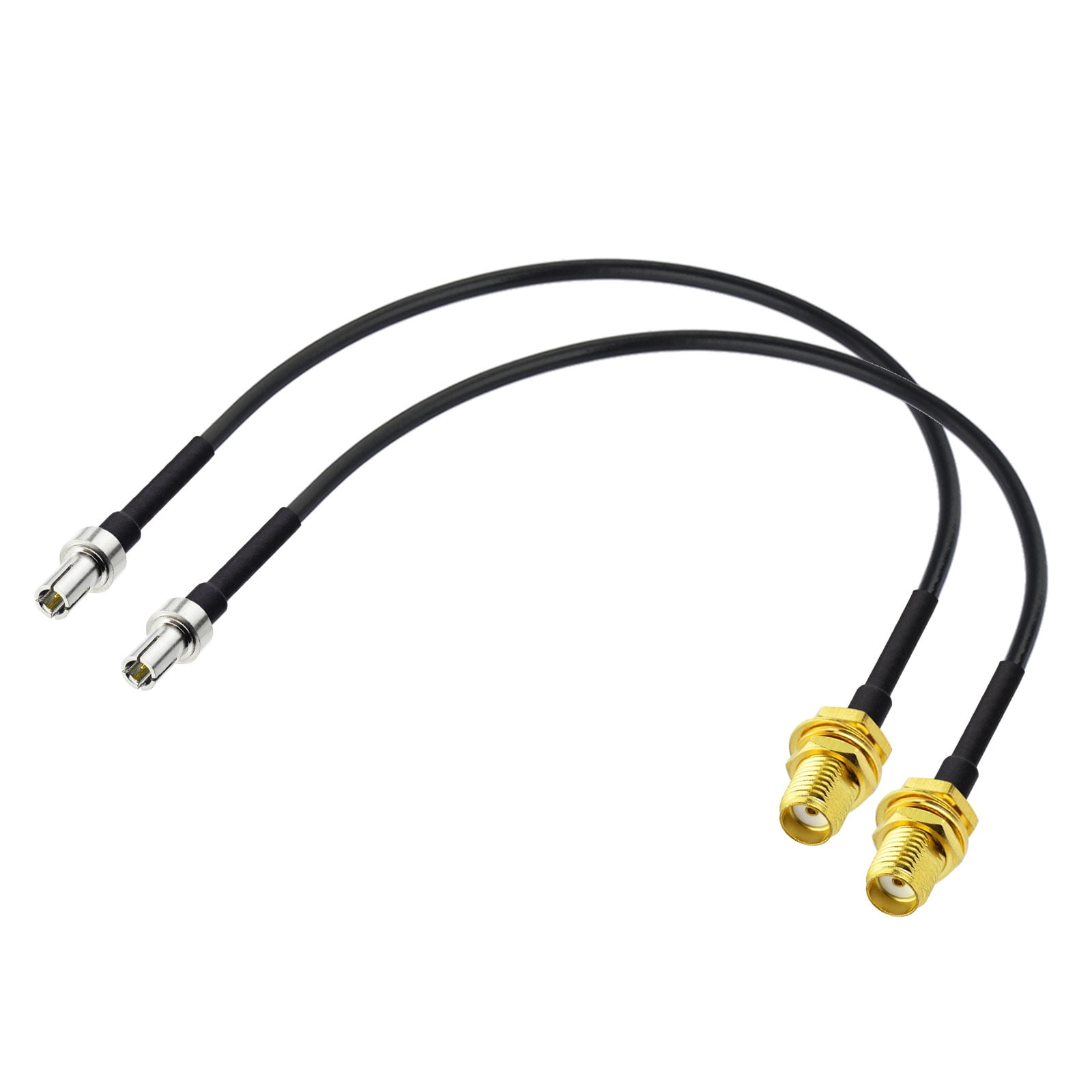 Eightwood 4G LTE Antenna Adapter Cable (2Pack) SMA Female to TS9 Male