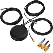 Eightwood 4G LTE GPS Adhesive Magnetic Mount Antenna MIMO Cellular for GPS Cradlepoint IBR900 IBR1700 Sierra Wireless Airlink MG90 MP70 GX450 RV50 RV50X Industrial Gateway Modem Mobile Router
