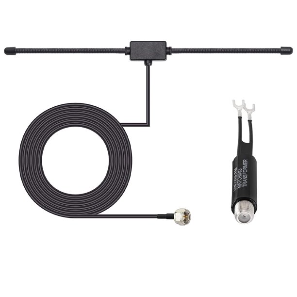 AEDIKO FM Radio Antenna Adhesive Mounting FM Radio FM Dipole Antenna For Stereo