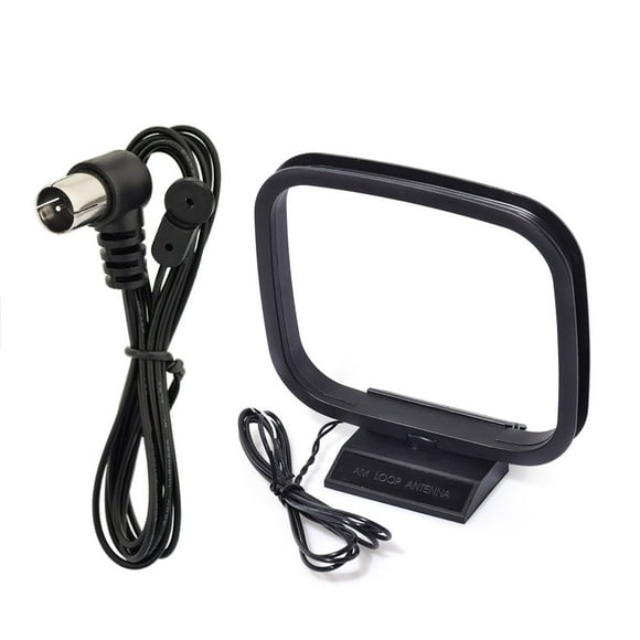 Eightwood 75 Ohm FM Antenna FM Antenna and AM Loop Antenna for Indoor HD Radio FM Radio Bluetooth Home Stereo Receiver Pioneer Onkyo Yamaha Marantz AV Audio Video Home Theater Receiver Power