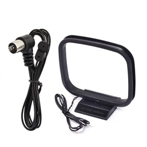 Eightwood 75 Ohm FM Antenna FM Antenna and AM Loop Antenna for Indoor HD Radio FM Radio Bluetooth Home Stereo Receiver Pioneer Onkyo Yamaha Marantz AV Audio Video Home Theater Receiver Power