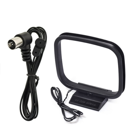Eightwood 75 Ohm FM Antenna FM Antenna and AM Loop Antenna for Indoor HD Radio FM Radio Bluetooth Home Stereo Receiver Pioneer Onkyo Yamaha Marantz AV Audio Video Home Theater Receiver Power