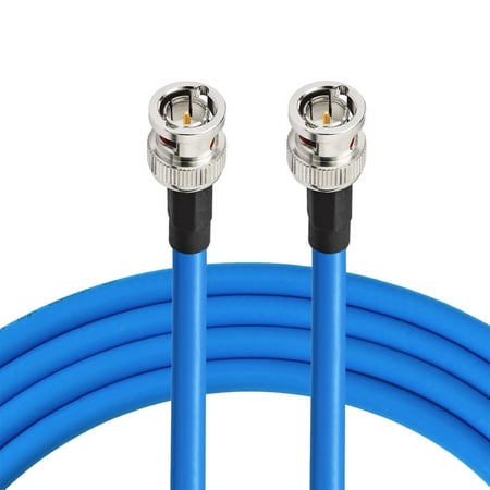 Eightwood Belden 1694A Cable HD-SDI Cable BNC Connector 2ft Supports HD-SDI/3G-SDI/4K/8K Digital Video Signal Transmission Bule