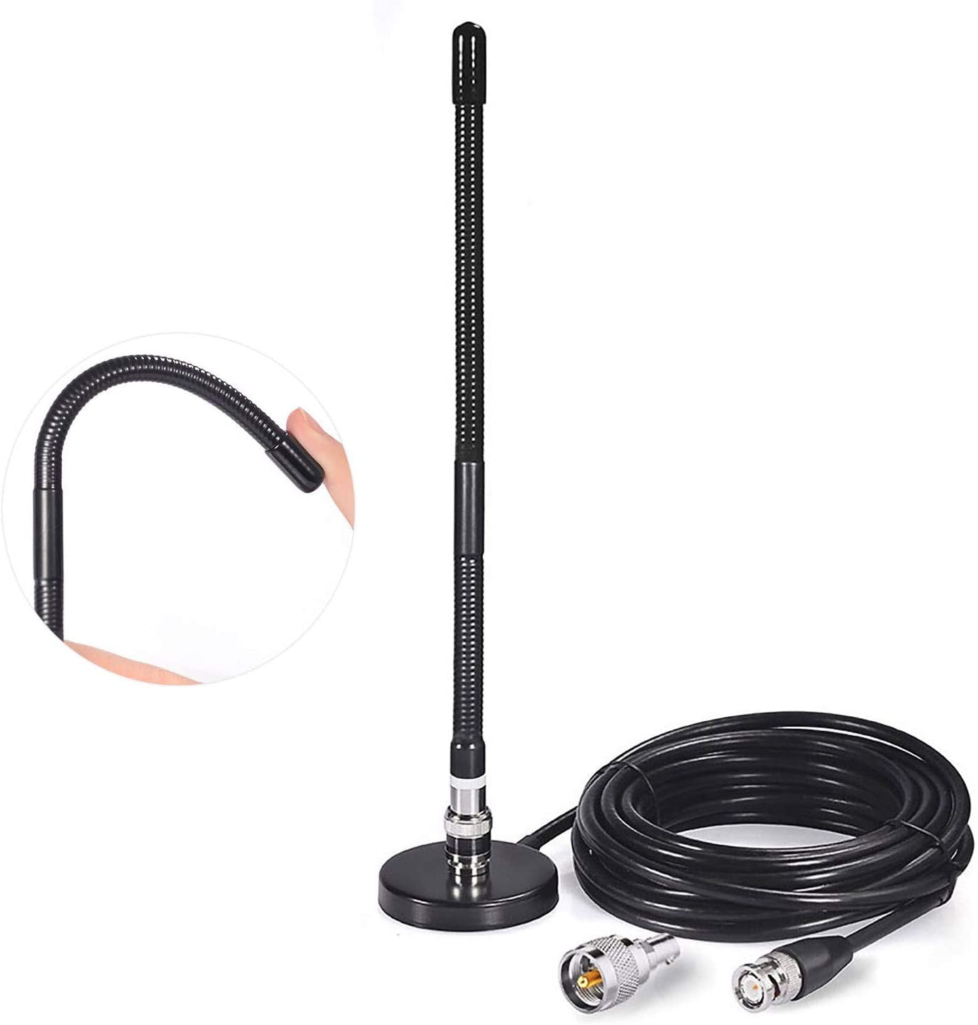 Eightwood CB Antenna with Magnetic Base for Portable Handheld CB Radio ...
