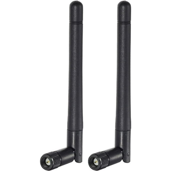 Eightwood Dual Band WiFi Antenna 3dBi SMA Male Antenna(2-Pack) for Wireless Vedio Security IP Camera Recorder Surveillance Recorder Truck Trailer Rear View Backup Camera Reversing Monitor