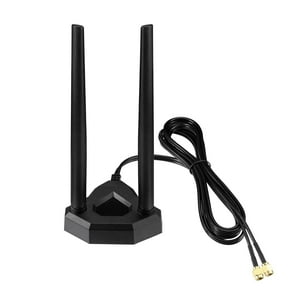 Eightwood Dual Band WiFi Antenna RP-SMA with 6.5ft Extension Cable for PC Desktop Computer PCI PCIe WiFi Bluetooth Card Wireless Network Router
