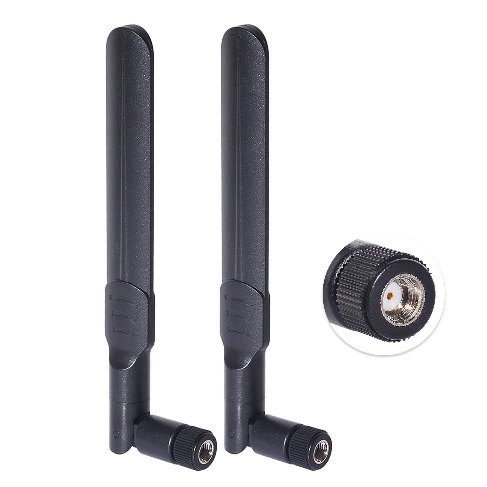 Eightwood Dual Band WiFi Mimo RP-SMA Male Antenna 2.4GHz 5GHz 5.8GHz 8dBi (2-Pack) for WiFi Router Wireless Network Card USB Adapter Security IP Camera Video Surveillance Monitor (2-Pack)