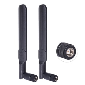 Eightwood Dual Band WiFi Mimo RP-SMA Male Antenna 2.4GHz 5GHz 5.8GHz 8dBi (2-Pack) for WiFi Router Wireless Network Card USB Adapter Security IP Camera Video Surveillance Monitor (2-Pack)