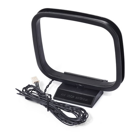 Eightwood FM/AM Loop Antenna 3 Pin Mini Connector for Sony HiFi Series Sharp Stereo Receiver Tuner Audio System