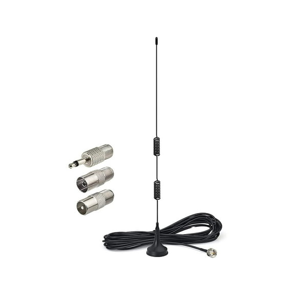 Eightwood FM Antenna Magnetic Base FM Radio Antenna for Pioneer Onkyo Yamaha Marantz Sherwood Indoor Digital HD Radio FM Radio Bluetooth Home Stereo Receiver AV Audio Video Home Theater Receiver Tuner