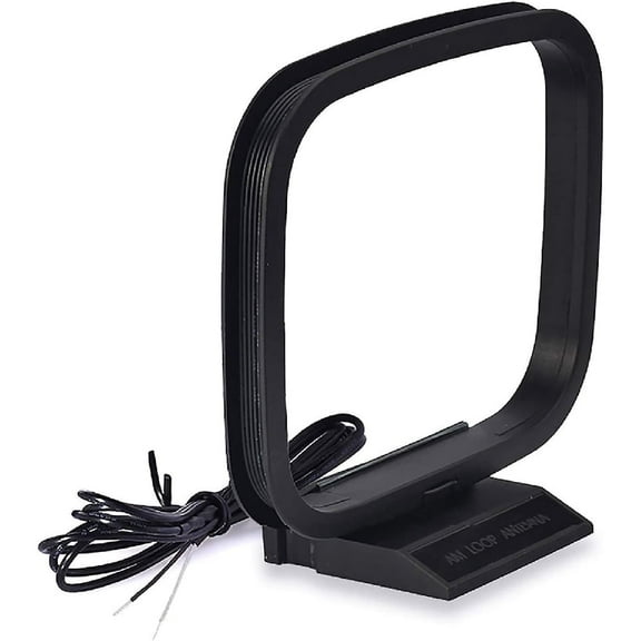 Eightwood AM Loop Antenna with 2 Pin Bare Wire Compatible with Pioneer Onkyo Yamaha Marantz Pyle Indoor Radio Bluetooth Home Stereo Receiver AV Audio video Home Theater Receiver Power System