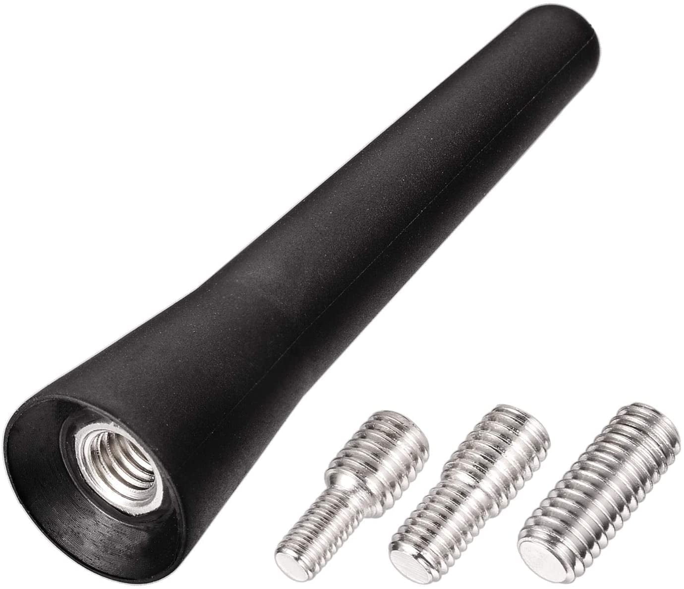 Eightwood Mast 2.5 inch Rubber Car Antenna Universal Vehicle Roof Mount Short Antenna Replacement Compatible with Honda Chevrolet Jeep Subaru GMC