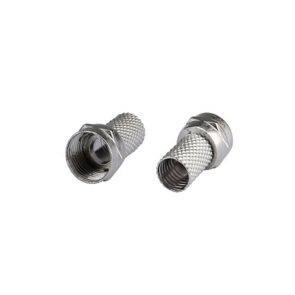 Eightwood RG6 Pigtail Cable F-Type Male Twisted Antenna Coaxial Connector, 10 Pack