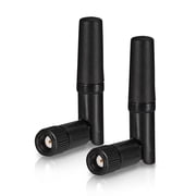 Eightwood Small WiFi Antenna Dual Band 2.4GHz 5GHz RP-SMA Antenna 2pcs for PC Desktop Computer PCIe Card WiFi Router Wireless Back Up Camera