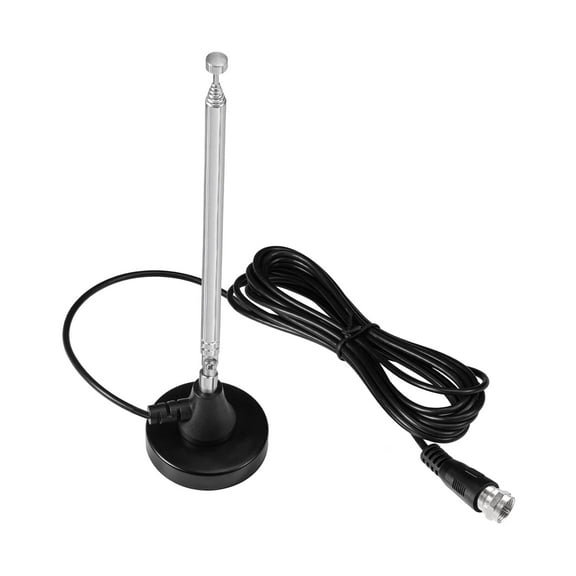 Eightwood Strong Magnetic Base FM Radio Antenna Telecopic for Pioneer Onkyo Yamaha Marantz Sherwood Indoor Digital HD Radio FM Radio Bluetooth Home Stereo Receiver AV Audio Video Home Theater Tuner