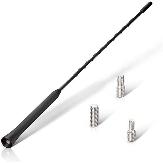 Eightwood Universal Vehicle Antenna with M4 M5 M6 Threaded Adapter for AM FM Roof Mount Car Radio