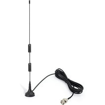 Eightwood VHF UHF Ham Radio Police Scanner Antenna Amateur Radio Mobile Magnetic Base BNC Male Antenna Compatible with Uniden Bearcat Whistler Radio Shack Police Scanner Ham Radio