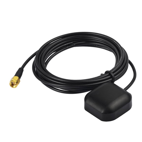 Eightwood Vehicle Waterproof Active GPS Navigation Antenna with SMA Male Connector for Car Stereo Head Unit GPS Navigation System