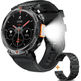 thumbnail image 1 of Eigiis KE3 Military Smart Watch (GPS) 1.45" Black Aluminum Case with Black Sport Band, 1 of 5