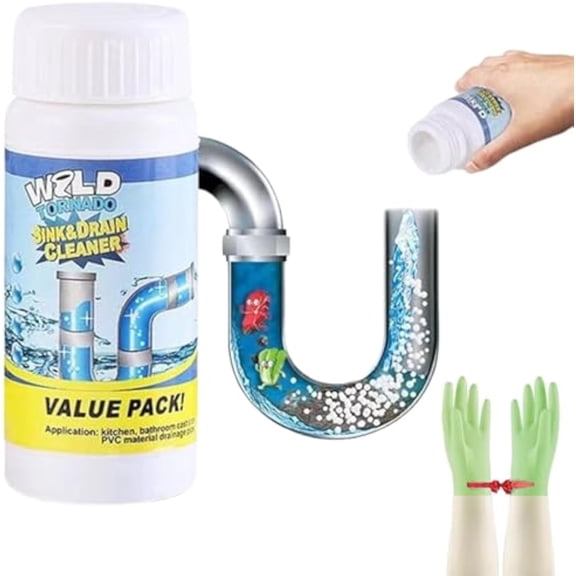 Eigoods Sink And Drain Cleaner, Fast Foaming for Kitchen Toilet Pipeline Quick Cleaning Tool (1PC)