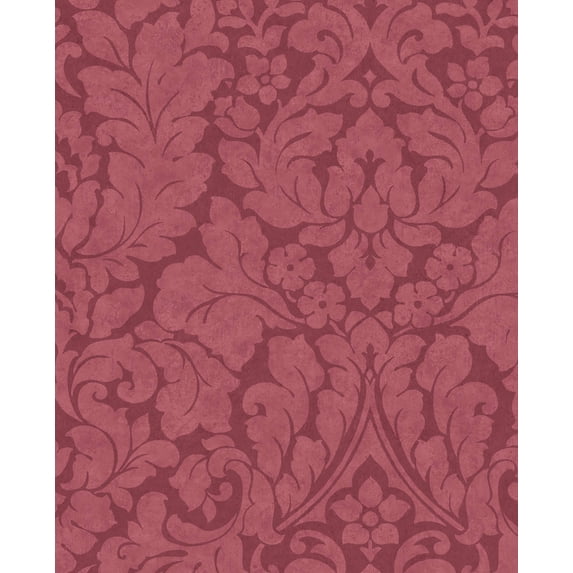 Eijffinger Arvid Maroon Damask Wallpaper