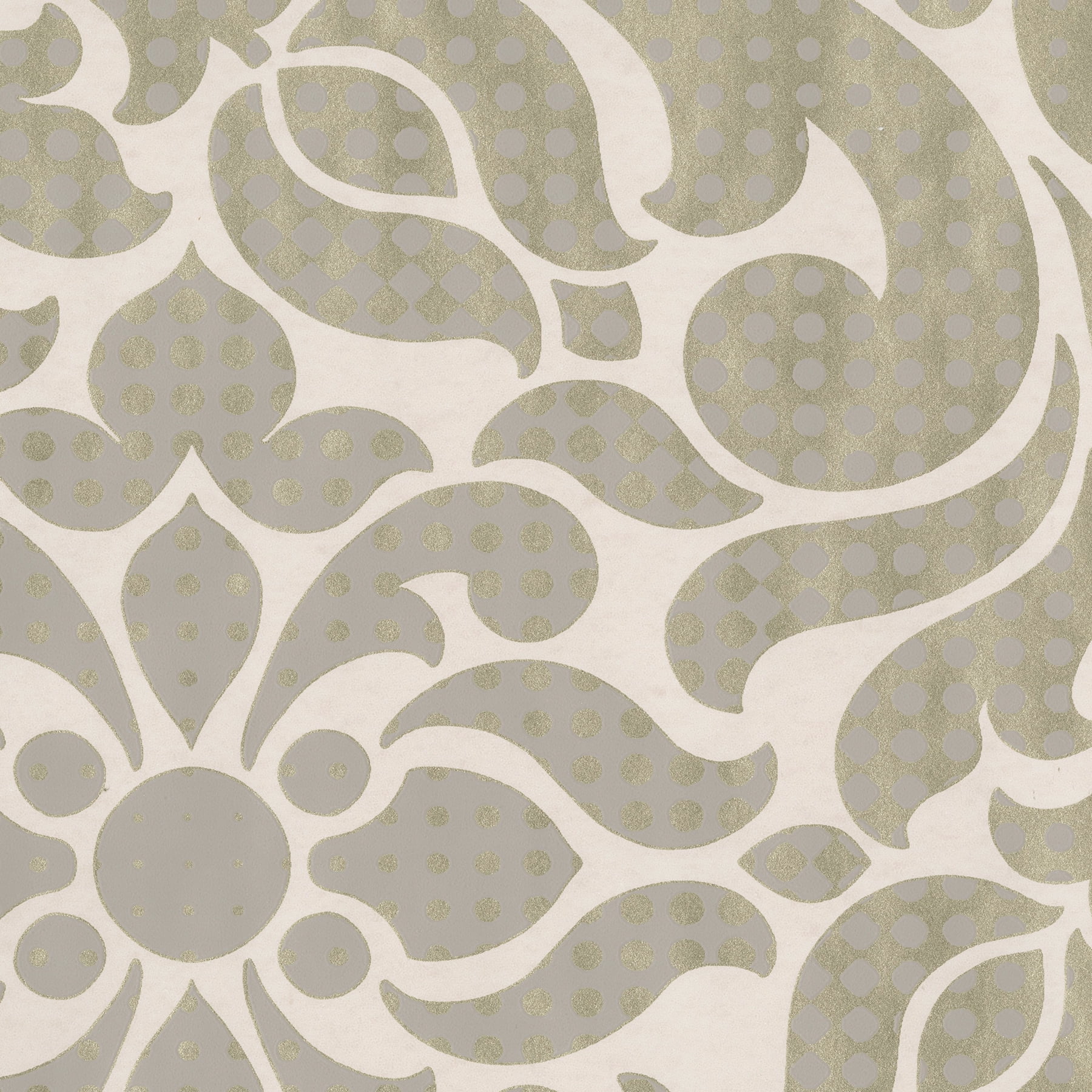 Eijffinger Leanne Gold Metallic Dot Medallion Wallpaper