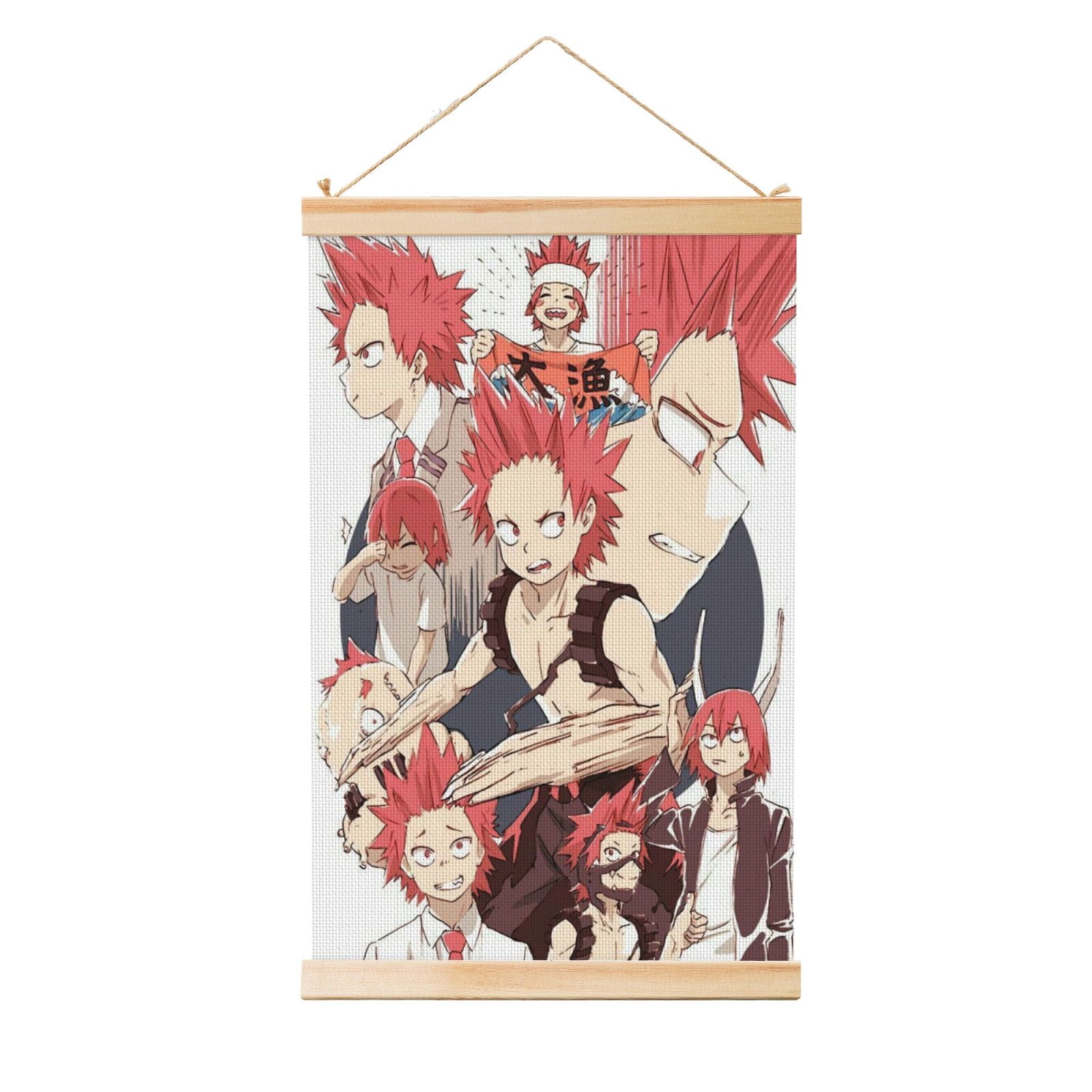 Eijiro Kirishima Poster Canvas Wooden Shaft Hanging Poster Home Decor ...