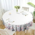 thumbnail image 1 of Eikione Round Tablecloth Wrinkle Free Table Cover Floral Tablecloth 60x60 Inch Table Cover for Kitchen Dining Table, 1 of 5