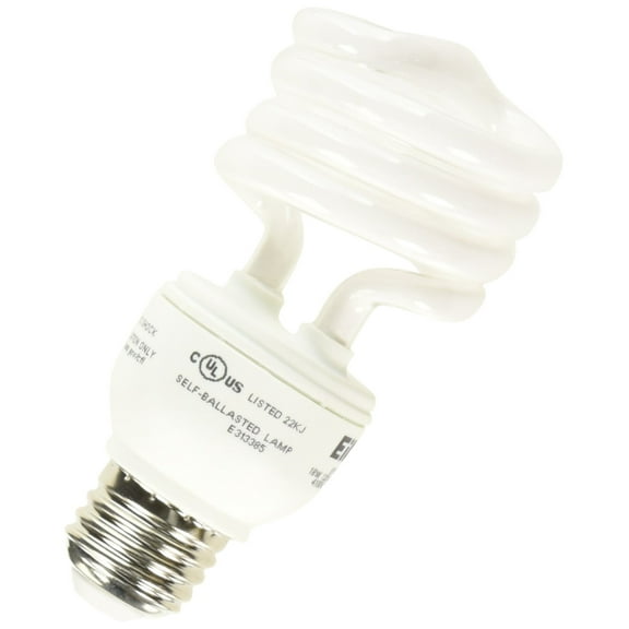 Eiko SP19/41K 18W 120V 4100K Spiral Shaped Halogen Bulbs