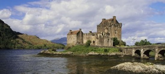 Eilean Donan Castle Dornie Ross-shire Highlands Region Scotland Canvas Art - Panoramic Images (30 x 14)
