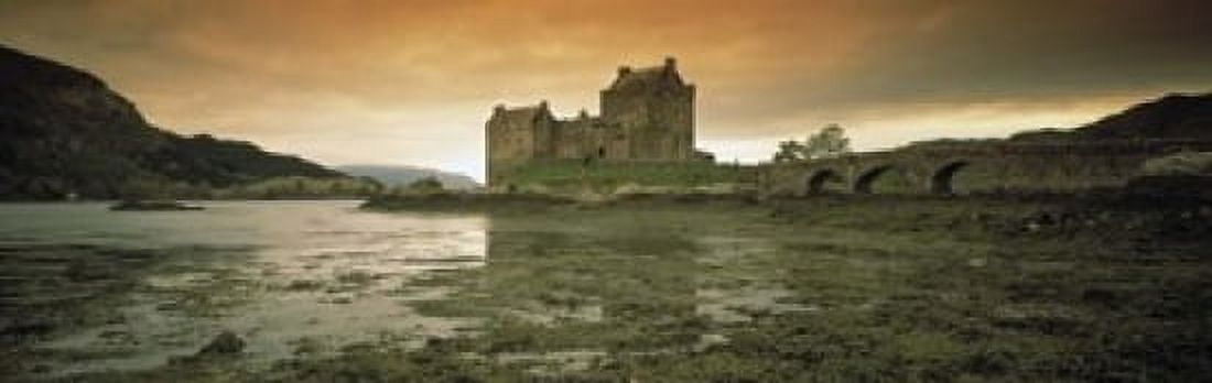 Eilean Donan Castle Scotland Canvas Art - Panoramic Images (18 x 6)