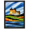 thumbnail image 1 of Eilean Donan Castle Sea Loch Scotland Landscape Artwork Framed Wall Art Print A4, 1 of 4