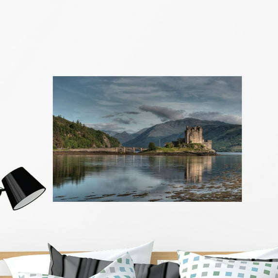 Eilean Donan Castle Wall Mural by Wallmonkeys Peel and Stick Graphic (36 in W x 24 in H) WM108579