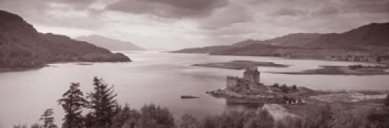 Eilean Donan Castle on Loch Alsh & Duich Scotland Canvas Art - Panoramic Images (36 x 12)